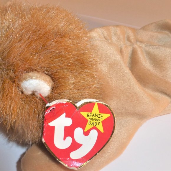 Rare ERROR 1996 TY BEANIE Baby ROARY Lion Feb 20th Beanie Babies Collection - Picture 2 of 8